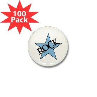 Humor Humorous Funny Cute Buttons  ROCK STAR Mini Button (100 pack