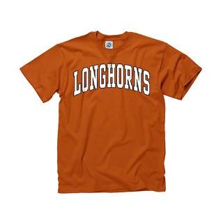 Texas Longhorns Dark Orange Bold Arch Mascot T Shi