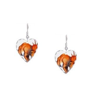 Animal Gifts  Animal Jewelry  Styracosaurus Dinosaur Earring Heart