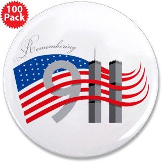 11 Gifts  11 Buttons  Remembering 911 3.5 Button (100 pack)
