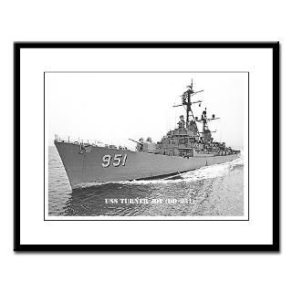 USS TURNER JOY Large Framed Print  THE USS TURNER JOY (DD 951) STORE