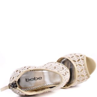 Bebe Shoess 0 Celia   Cream Fabric for 119.99
