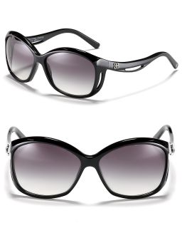 Balenciaga Oversized Sunglasses with Curved Sides