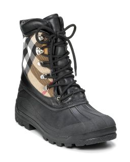 Burberry Lace Up All Weather Boots