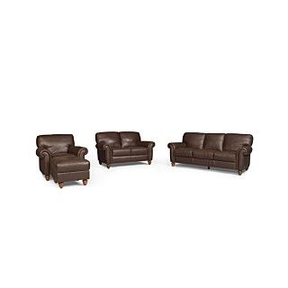 Umbria Living Room Furniture Sets & Pieces, Leather   furniture   