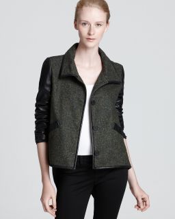 10 Crosby Derek Lam Jacket   with Leather Sleeves