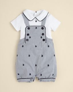 Hartstrings Infant Boys Woven Bodysuit & Shortall   Sizes 0 12 Months