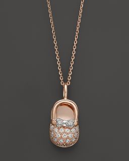 Pendant Necklace in 14K Rose Gold, .15 ct. t.w., 17