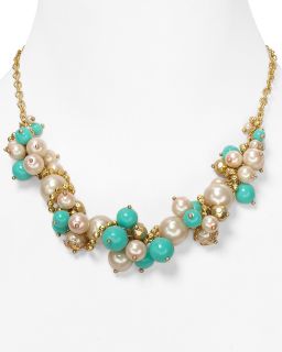 Carolee Charm Clustered Bead Necklace, 16