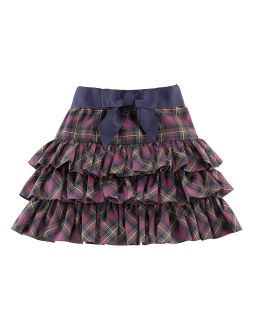 Ralph Lauren Childrenswear Girls Pull On Ruffle Skirt   Sizes 7 16