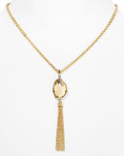 Tahari Topaz Tassel Necklace, 17