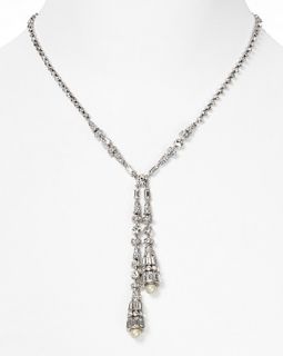 Carolee LUX Art Deco Ornate Lariat Necklace, 17