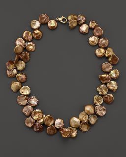 Gold Keshi Pearl Necklace, 18
