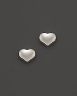 Roberto Coin 18K White Gold Heart Earrings