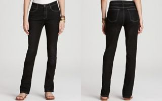 Eileen Fisher Petites Organic Soft Stretch Denim Straight Leg Jeans