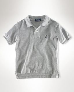 Ralph Lauren Childrenswear Boys Solid Mesh Polo Shirt Sizes 2T 7