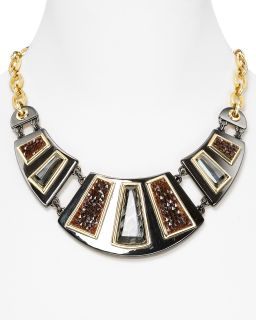 Lux Runway Ready Full Frontal Bib Necklace, 18