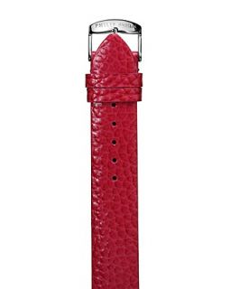 Philip Stein Red Calf Leather Watch Strap, 18mm