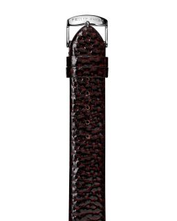 Philip Stein Chocolate Grainy Calf Watch Strap, 20mm