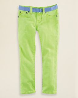 Ralph Lauren Childrenswear Girls Neon Bowery Skinny Jeans   Sizes 2T