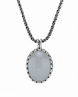 PANDORA Necklace   Sterling Silver & Chalcedony Forever My Friend, 31