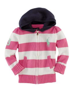  Novelty Stripe Hooded Sweater   Sizes 9 24 Months