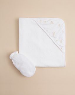 Kissy Infant Girls Huggy Bear Towel   30”x 27”