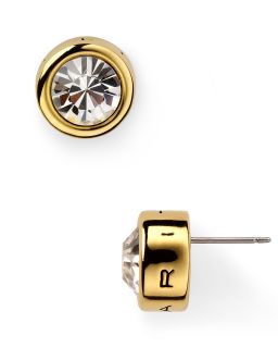 tahari logo stud earrings price $ 28 00 color gold quantity 1 2 3 4