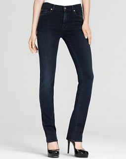 For All Mankind High Waist Straight Leg Jeans in Mon Tete Rouge Wash