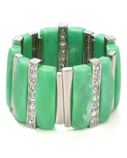 aqua marble stretch bracelet price $ 35 00 color mint green quantity 1