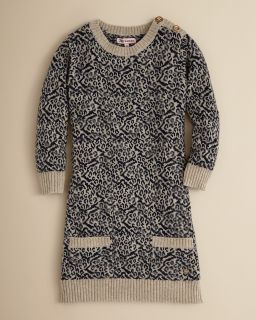 Juicy Couture Girls Snow Leopard Jacquard Dress   Sizes 6/7 14