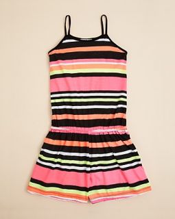 neon stripe romper sizes 4 6x orig $ 50 00 sale $ 37 50 pricing policy