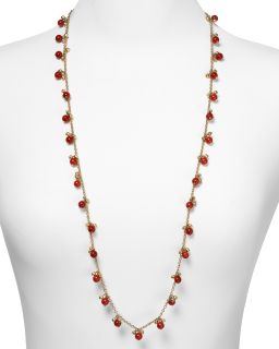 Lauren Sierra Coral Multi Bead Chain Necklace, 36L