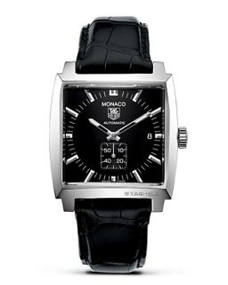 TAG Heuer Monaco Square Watch with Alligator Strap, 37mm