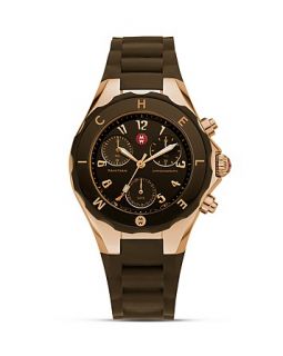 Michele Tahitian Large Brown Jelly Bean Watch, 40mm