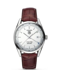 TAG Heuer Carrera Twin Time Watch, 39mm