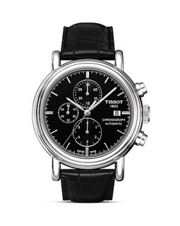 Tissot Carson Mens Black Automatic Chronograph Classic Watch, 43mm