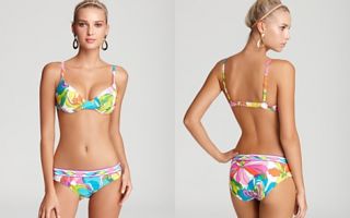 Trina Turk Kaleidoscope Floral Push Up Bikini Top & Kaleidoscope