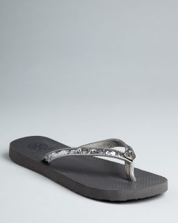tory burch flip flop flats adia price $ 60 00 color pewter size select