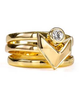 rings set of 3 price $ 78 00 color gold crystal size 7 quantity 1 2