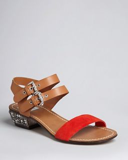 strap sandals lira low heel price $ 79 00 color hot orange size select