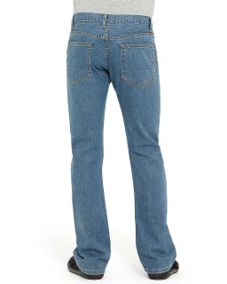 SPURR 70s Indigo Pipe Leg Jeans in Medium Blue Wash