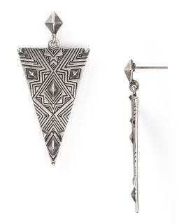 triangle earrings price $ 65 00 color silver quantity 1 2 3 4 5 6