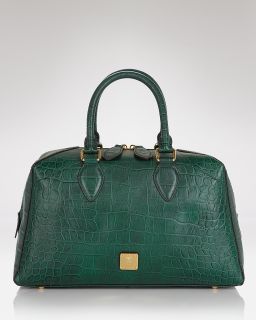 MCM Satchel   First Lady Croco