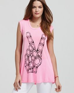 lauren moshi tee peace diamond tess price $ 98 00 color malibu pink