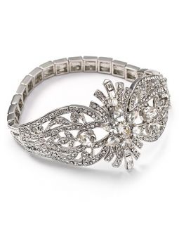 carolee ornate stretch bracelet price $ 95 00 color silver quantity 1