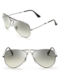 ray ban rounded aviator sunglasses price $ 109 00 color matte silver