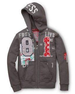 GUESS Kids Boys Zip Front Hoodie   Sizes S XL