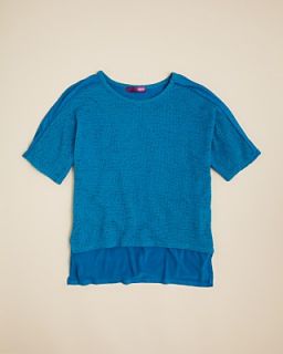 Aqua Girls Crochet Front Top   Sizes S XL