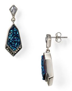 marcasite sea blue druzy drop earrings orig $ 198 00 sale $ 122 50